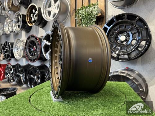 Ratlankis Fuel Off Road Wrap Style 17X9J 6X139.7 ET0 110.1  Bronze with Black Lip