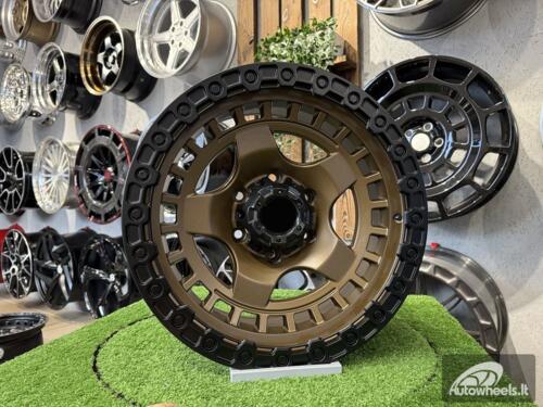 Ratlankis Fuel Off Road Wrap Style 17X9J 6X139.7 ET0 110.1  Bronze with Black Lip