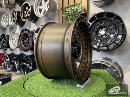 Ratlankis Fuel Off Road Wrap Style 17X9J 6X139.7 ET0 110.1  Bronze with Black Lip