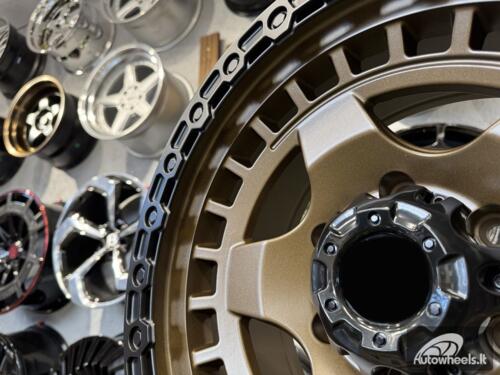 Ratlankis Fuel Off Road Wrap Style 17X9J 6X139.7 ET0 110.1  Bronze with Black Lip