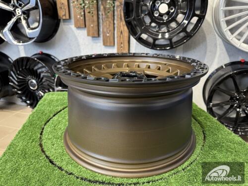 Ratlankis Fuel Off Road Wrap Style 17X9J 6X139.7 ET0 110.1  Bronze with Black Lip