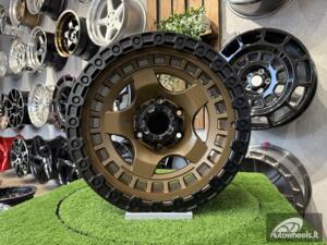 Ratlankis Fuel Off Road Wrap Style 17X9J 6X139.7 ET0 110.1  Bronze with Black Lip