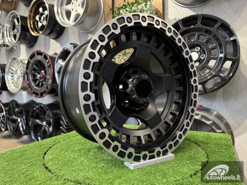 Ratlankis Fuel Off Road Wrap Style 17X9J 6X139.7 ET0 110.1  Matt Black with Diamond Cut Lip