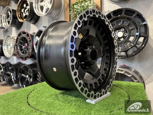 Ratlankis Fuel Off Road Wrap Style 17X9J 6X139.7 ET0 110.1  Matt Black with Diamond Cut Lip