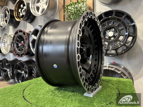 Ratlankis Fuel Off Road Wrap Style 17X9J 6X139.7 ET0 110.1  Matt Black with Diamond Cut Lip