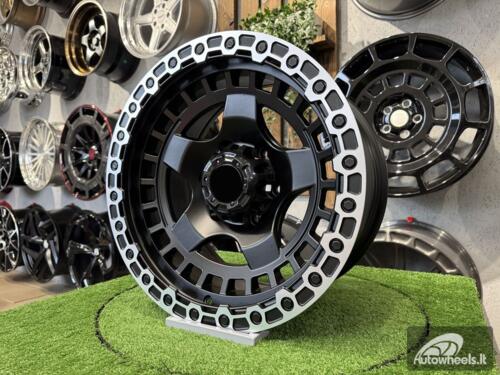 Ratlankis Fuel Off Road Wrap Style 17X9J 6X139.7 ET0 110.1  Matt Black with Diamond Cut Lip