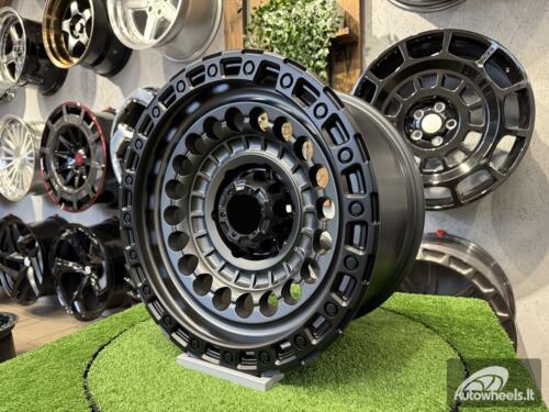 Ratlankis Black Rhino Off Road Sentinel Style 17X9J 6X139.7 ET0 110.1  Matt Black with Diamond Cut Lip