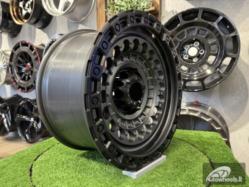 Ratlankis Black Rhino Off Road Sentinel Style 17X9J 6X139.7 ET0 110.1  Matt Black with Diamond Cut Lip