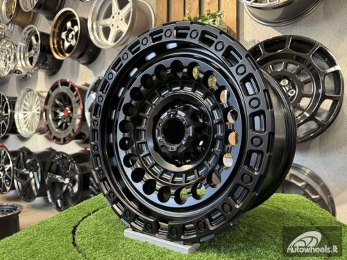 Ratlankis Black Rhino Off Road Sentinel Style 17X9J 6X139.7 ET0 110.1  Matt Black