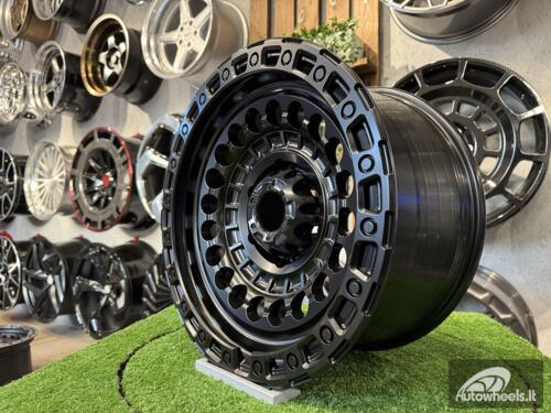 Ratlankis Black Rhino Off Road Sentinel Style 17X9J 6X139.7 ET0 110.1  Matt Black