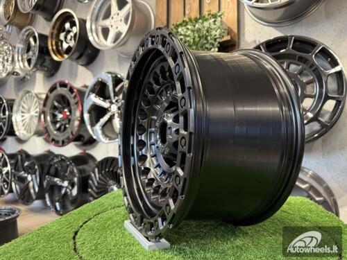 Ratlankis Black Rhino Off Road Sentinel Style 17X9J 6X139.7 ET0 110.1  Matt Black