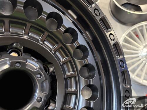 Ratlankis Black Rhino Off Road Sentinel Style 17X9J 6X139.7 ET0 110.1  Matt Black