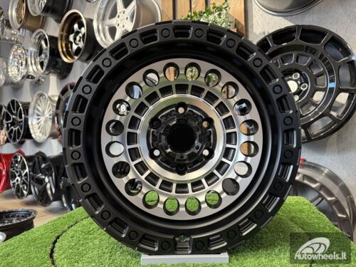 Ratlankis Black Rhino Off Road Sentinel Style 17X9J 6X139.7 ET0 110.1  Matt Black with Diamond Cut Face