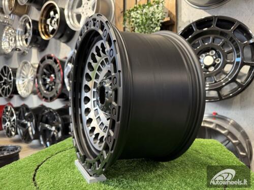 Ratlankis Black Rhino Off Road Sentinel Style 17X9J 6X139.7 ET0 110.1  Matt Black with Diamond Cut Face