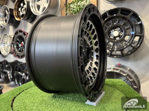 Ratlankis Black Rhino Off Road Sentinel Style 17X9J 6X139.7 ET0 110.1  Matt Black with Diamond Cut Face