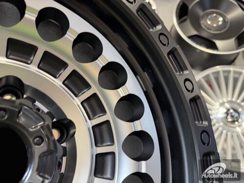 Ratlankis Black Rhino Off Road Sentinel Style 17X9J 6X139.7 ET0 110.1  Matt Black with Diamond Cut Face