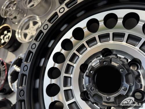 Ratlankis Black Rhino Off Road Sentinel Style 17X9J 6X139.7 ET0 110.1  Matt Black with Diamond Cut Face