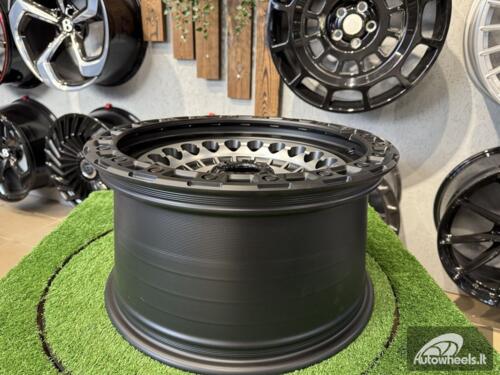 Ratlankis Black Rhino Off Road Sentinel Style 17X9J 6X139.7 ET0 110.1  Matt Black with Diamond Cut Face
