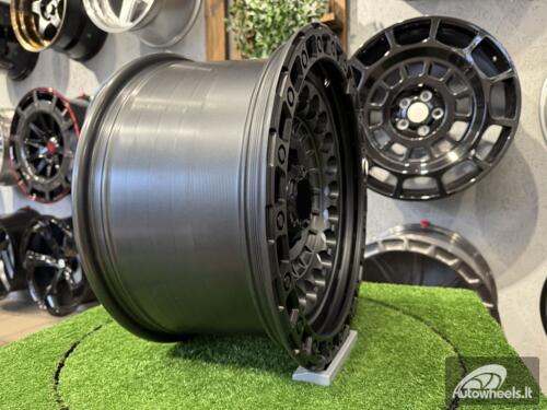 Ratlankis Black Rhino Off Road Sentinel Style 17X9J 6X139.7 ET0 110.1  Matt Grey with Black Lip