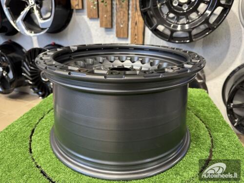 Ratlankis Black Rhino Off Road Sentinel Style 17X9J 6X139.7 ET0 110.1  Matt Grey with Black Lip