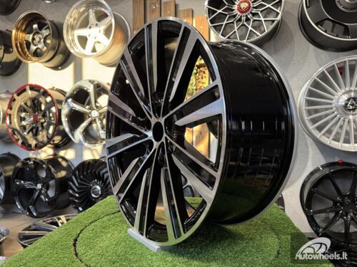 Ratlankis Range Rover 10-Spoke Style R23X9.5J 5X120 ET42.5 72.6 Black with Diamond Cut (FlowForming)