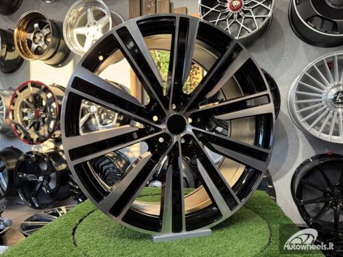 Ratlankis Range Rover 10-Spoke Style R23X9.5J 5X120 ET42.5 72.6 Black with Diamond Cut (FlowForming)
