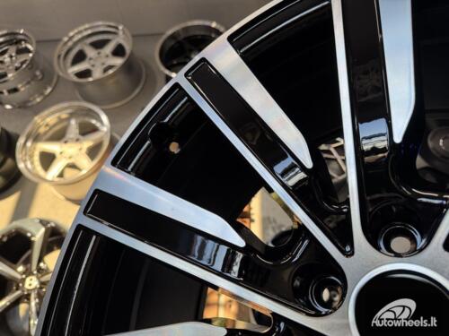 Ratlankis Range Rover 10-Spoke Style R23X9.5J 5X120 ET42.5 72.6 Black with Diamond Cut (FlowForming)