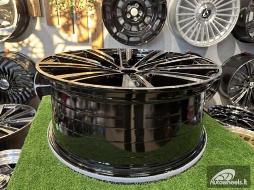 Ratlankis Range Rover 10-Spoke Style R23X9.5J 5X120 ET42.5 72.6 Black with Diamond Cut (FlowForming)