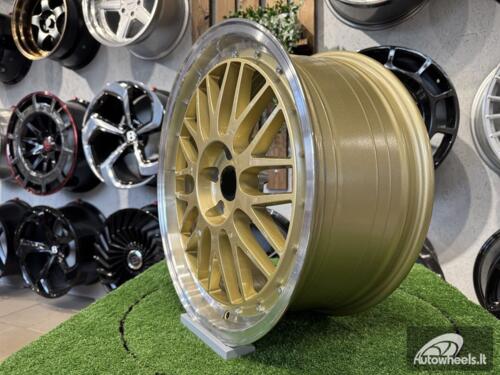 Ratlankis BBS LM Style R18X8J 5X108 ET40 73.1 Gold with Diamond Cut