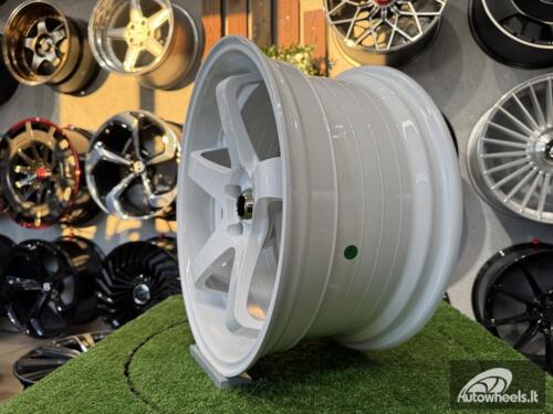 Ratlankis Advan Racing GT Style R18X8J 5X108 ET38 73.1 Frozen White