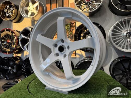Ratlankis Advan Racing GT Style R18X9J 5X120 ET38 72.6 Frozen White