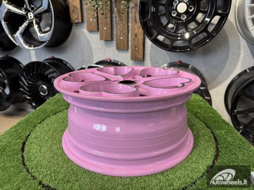 Ratlankis Heritage Kokoro Monoc Heart Style R15X6.5J 5X100 ET35 73.1 Pink with Diamond Cut