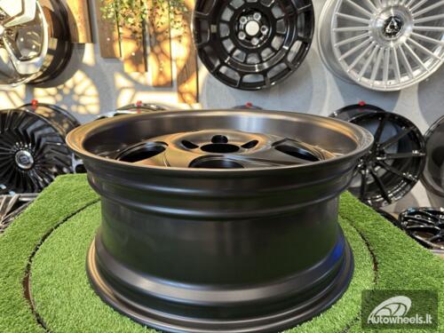 Ratlankis VIP Modular VX-610 Style R17X7.5J 5X112 ET35 66.45 Black with Diamond Cut and Bronze Tint and Chrome rivets