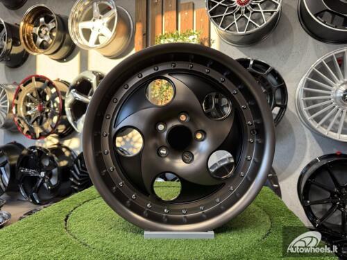 Ratlankis VIP Modular VX-610 Style R17X7.5J 5X114.3 ET35 73.1 Black with Diamond Cut and Bronze Tint and Chrome rivets