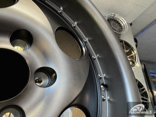 Ratlankis VIP Modular VX-610 Style R17X7.5J 5X114.3 ET35 73.1 Black with Diamond Cut and Bronze Tint and Chrome rivets