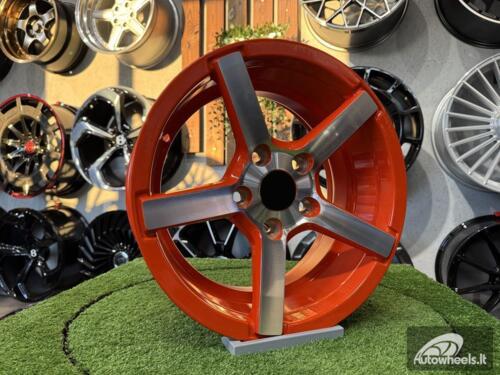 Ratlankis Vossen CV3-R Style R15X7J 5X114.3 ET35 73.1 Oranage with Diamond Cut
