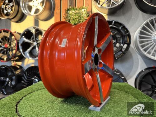 Ratlankis Vossen CV3-R Style R15X7J 5X114.3 ET35 73.1 Oranage with Diamond Cut