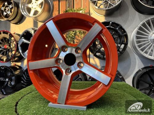 Ratlankis Vossen CV3-R Style R15X7J 5X114.3 ET35 73.1 Oranage with Diamond Cut