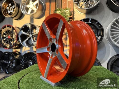 Ratlankis Vossen CV3-R Style R15X7J 5X114.3 ET35 73.1 Oranage with Diamond Cut