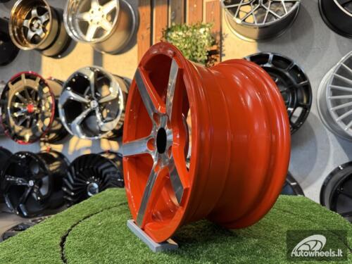 Ratlankis Vossen CV3-R Style R15X7J 5X114.3 ET35 73.1 Oranage with Diamond Cut