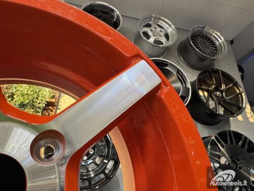 Ratlankis Vossen CV3-R Style R15X7J 5X114.3 ET35 73.1 Oranage with Diamond Cut