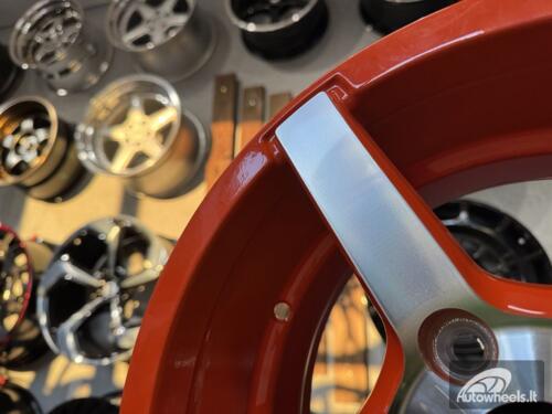 Ratlankis Vossen CV3-R Style R15X7J 5X114.3 ET35 73.1 Oranage with Diamond Cut