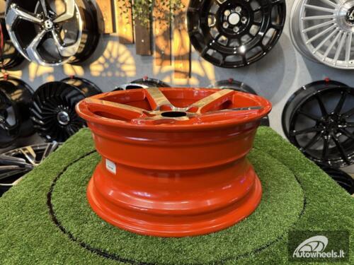 Ratlankis Vossen CV3-R Style R15X7J 5X114.3 ET35 73.1 Oranage with Diamond Cut