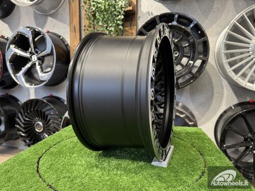 Ratlankis 4X4 Offroad Mesh Style R17X9J 6X139.7 ET0 110 Matt Black with Diamond Cut Lip