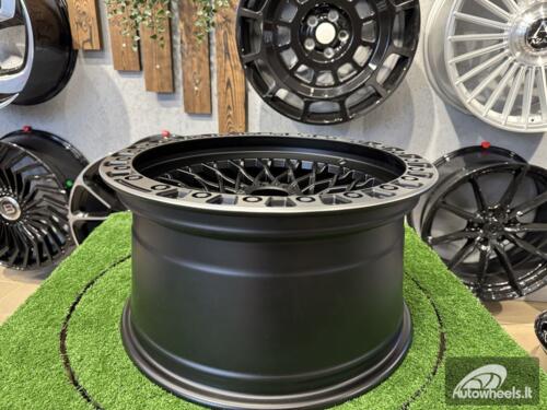 Ratlankis 4X4 Offroad Mesh Style R17X9J 6X139.7 ET0 110 Matt Black with Diamond Cut Lip