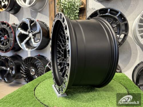 Ratlankis 4X4 Offroad Mesh Style R18X9J 6X139.7 ET0 110 Matt Black with Diamond Cut Lip