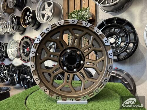 Ratlankis American Armor A555 Nikon Style R17X9J 6X139.7 ET0 110 Bronze with Diamond Cut Lip