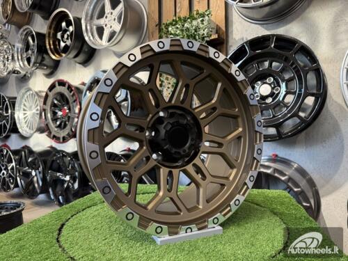 Ratlankis American Armor A555 Nikon Style R17X9J 6X139.7 ET0 110 Bronze with Diamond Cut Lip