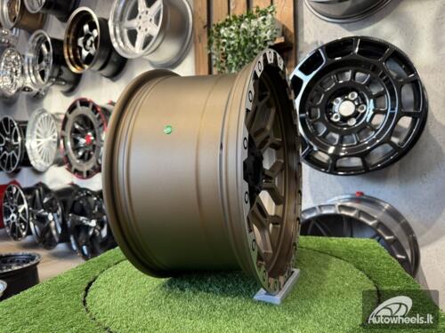 Ratlankis American Armor A555 Nikon Style R17X9J 6X139.7 ET0 110 Bronze with Diamond Cut Lip