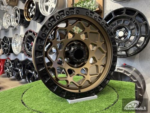 Ratlankis Fuel Offroad Unit Style R18X9J 6X139.7 ET0 110 Bronze with Matt Black Lip
